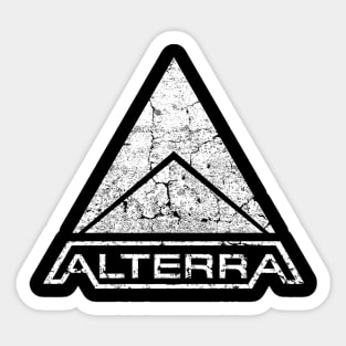 ALTERRA subnautica white logo Sticker